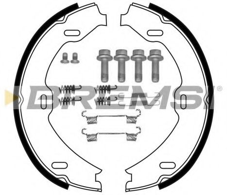 Тормозные колодки барабанные BREMSI GF0311-1