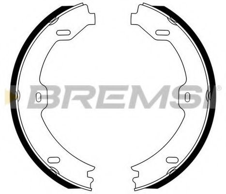 Тормозные колодки барабанные BREMSI GF0312