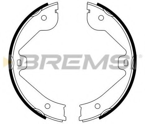 Тормозные колодки барабанные BREMSI GF0314