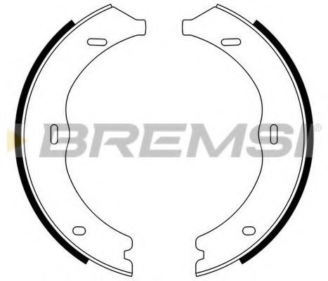Тормозные колодки барабанные BREMSI GF0316