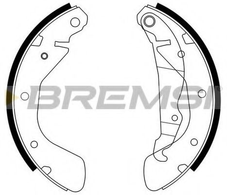 Тормозные колодки барабанные BREMSI GF0353