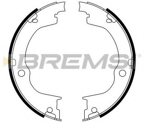 Тормозные колодки барабанные BREMSI GF0360