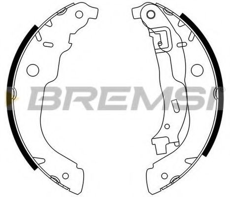 Тормозные колодки барабанные BREMSI GF0389