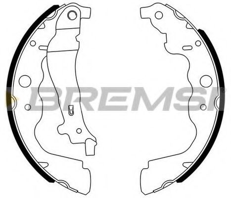 Тормозные колодки барабанные BREMSI GF0390