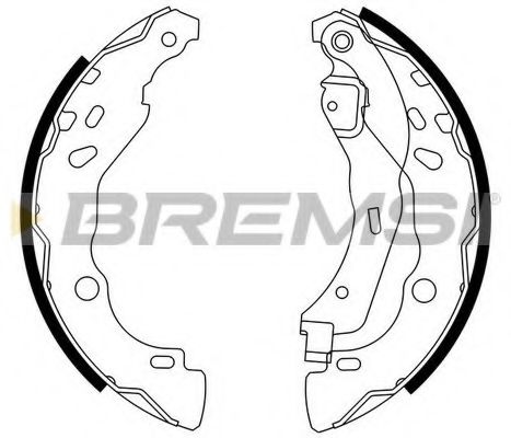 Тормозные колодки барабанные BREMSI GF0409
