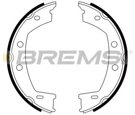 Тормозные колодки барабанные BREMSI GF0442