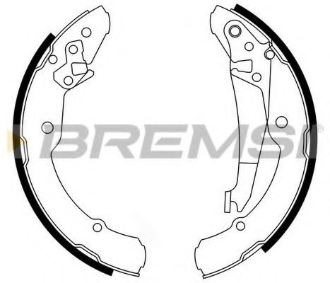 Тормозные колодки барабанные BREMSI GF0473