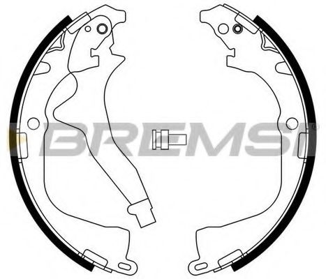 Тормозные колодки барабанные BREMSI GF0561