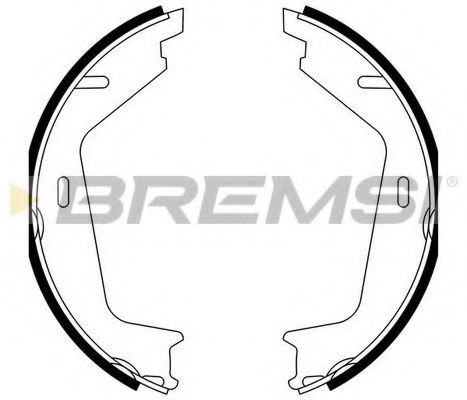 Тормозные колодки барабанные BREMSI GF0608A