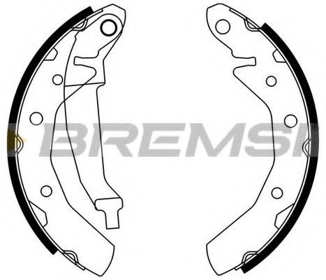 Тормозные колодки барабанные BREMSI GF0630