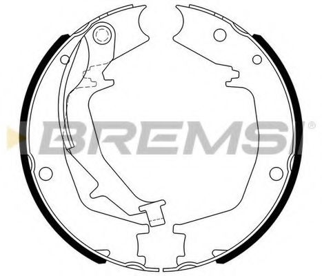 Тормозные колодки барабанные BREMSI GF0727