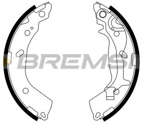 Тормозные колодки барабанные BREMSI GF0745