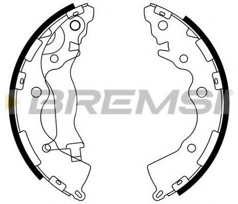 Тормозные колодки барабанные BREMSI GF0749