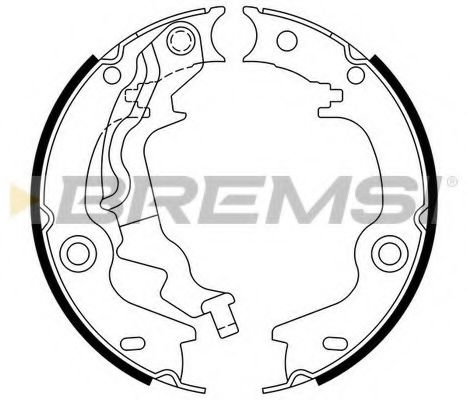 Тормозные колодки барабанные BREMSI GF0759