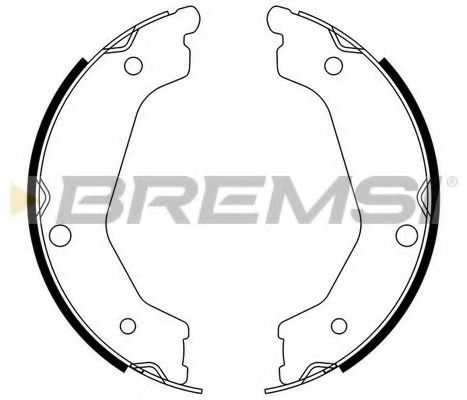 Тормозные колодки барабанные BREMSI GF0764