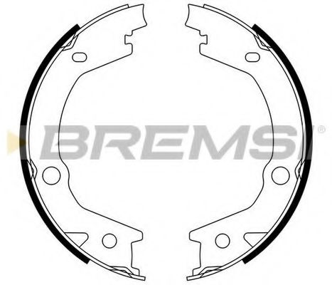 Тормозные колодки барабанные BREMSI GF0765