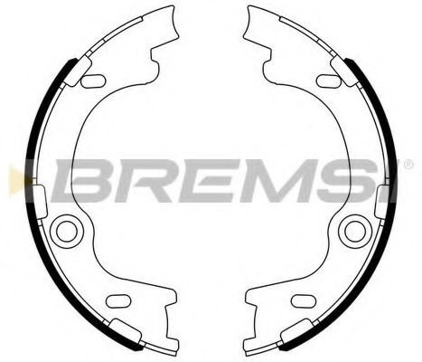 Тормозные колодки барабанные BREMSI GF0804