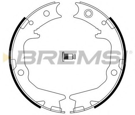 Тормозные колодки барабанные BREMSI GF0826