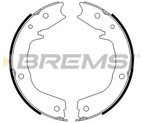 Тормозные колодки барабанные BREMSI GF0831