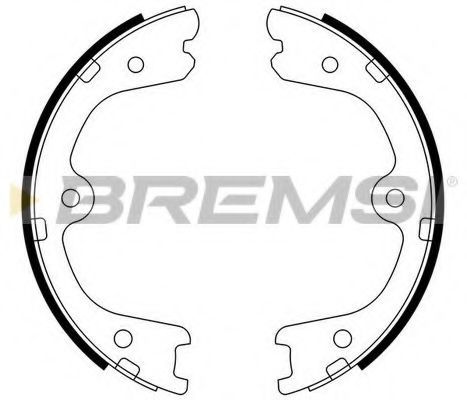 Тормозные колодки барабанные BREMSI GF0873
