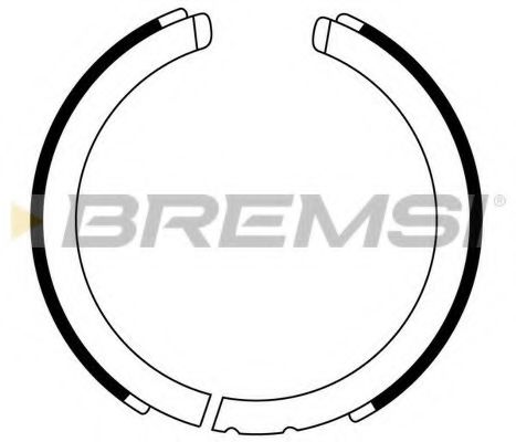 Тормозные колодки барабанные BREMSI GF0875
