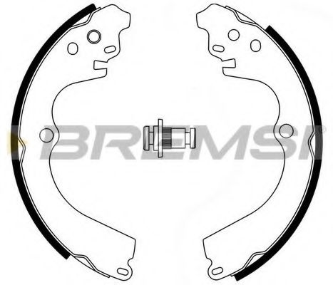 Тормозные колодки барабанные BREMSI GF0884