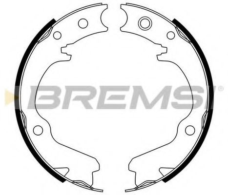 Тормозные колодки барабанные BREMSI GF0891