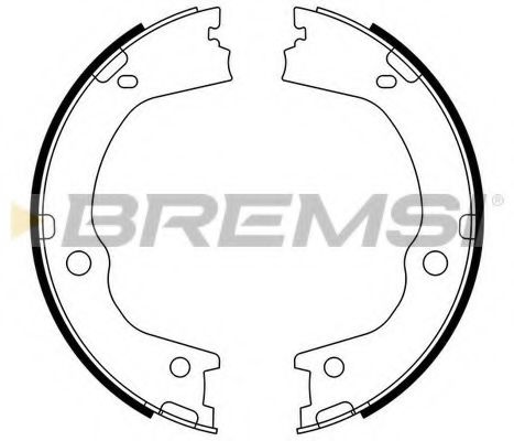 Тормозные колодки барабанные BREMSI GF0898