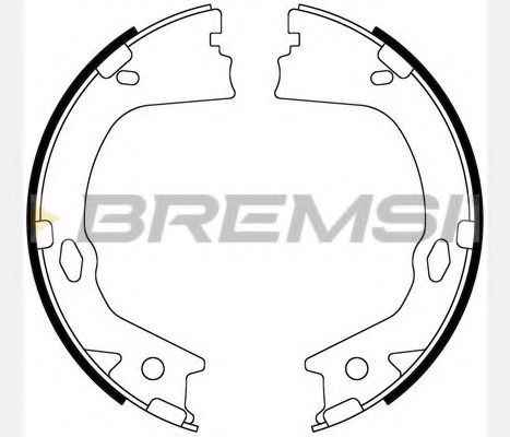 Тормозные колодки барабанные BREMSI GF0899