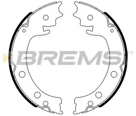 Тормозные колодки барабанные BREMSI GF0908