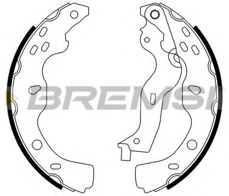 Тормозные колодки барабанные BREMSI GF0919