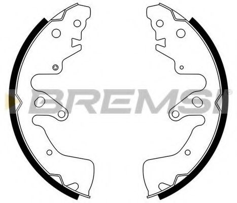 Тормозные колодки барабанные BREMSI GF0924