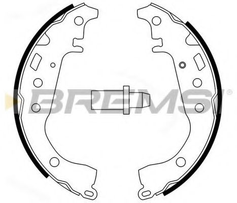 Тормозные колодки барабанные BREMSI GF0951