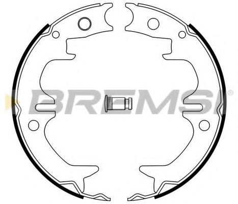 Тормозные колодки барабанные BREMSI GF0962