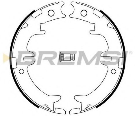 Тормозные колодки барабанные BREMSI GF0964