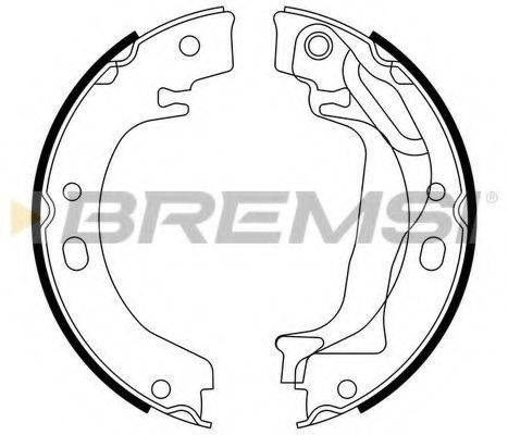 Тормозные колодки барабанные BREMSI GF0970