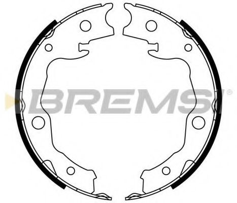Тормозные колодки барабанные BREMSI GF0976