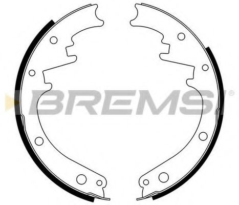 Тормозные колодки барабанные bremsi GF4473