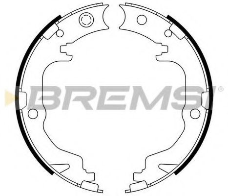 Тормозные колодки барабанные BREMSI GF4886