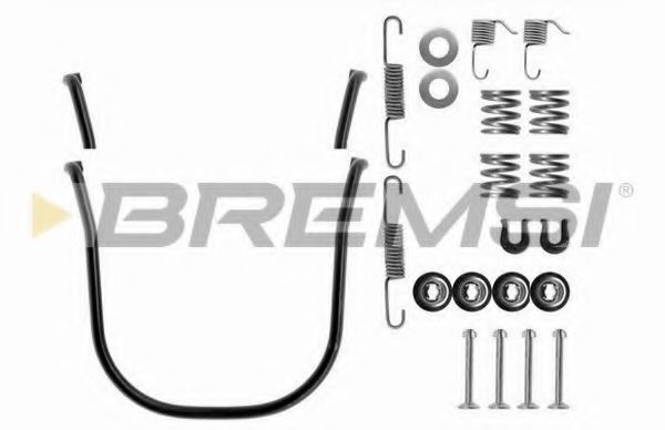 Ремкомплект барабанных колодок bremsi SK0634