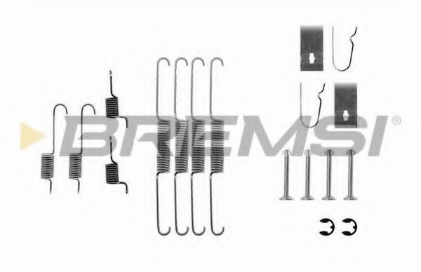 Ремкомплект барабанных колодок bremsi SK0636