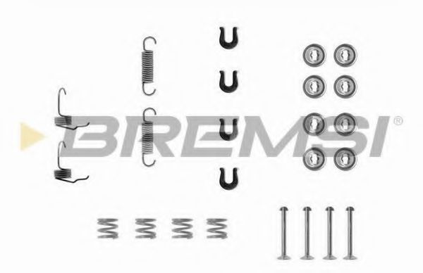 Ремкомплект барабанных колодок bremsi SK0655