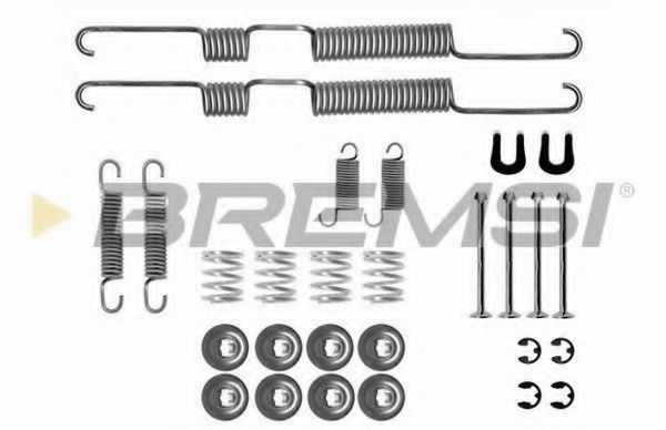 Ремкомплект барабанных колодок bremsi SK0730