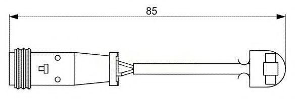 Датчик износа тормозных колодок BREMSI WI0653