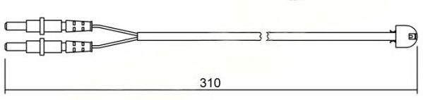 Датчик износа тормозных колодок BREMSI WI0672