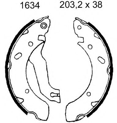Тормозные колодки барабанные Hyundai/Kia 5830528A70