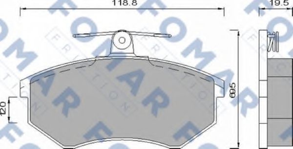 Тормозные колодки FOMAR Friction FO 488581