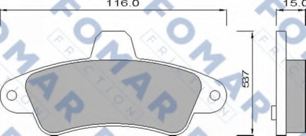 Тормозные колодки FOMAR Friction FO 625081