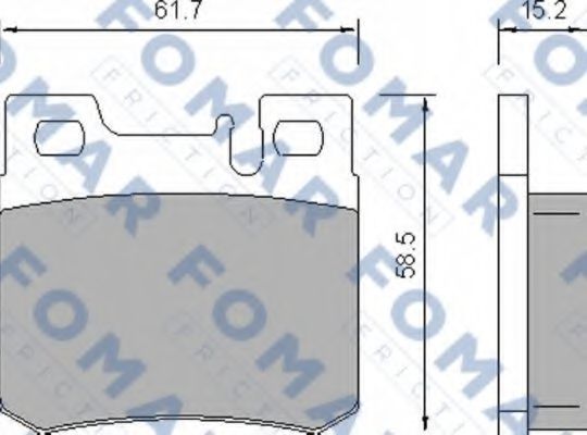 Тормозные колодки FOMAR Friction FO 639281