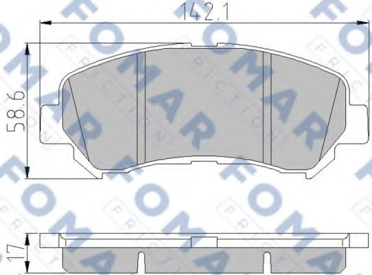 Тормозные колодки FOMAR Friction FO 933681